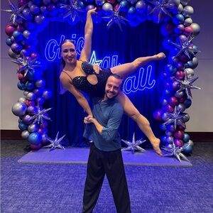 Black and Blue Dance Costume Dress